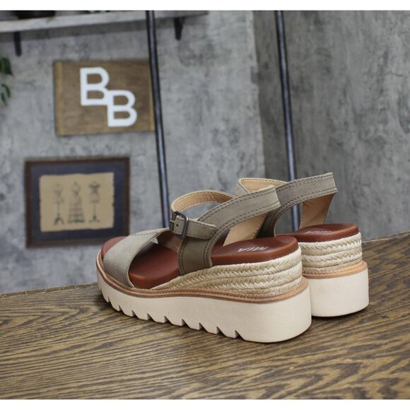 NWT Mia Womens Ophidia Round Toe Strappy Sandal GS1591002 Taupe Brown 8M - Picture 9 of 15